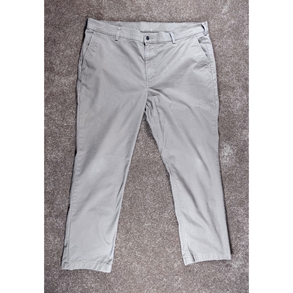 Duluth Trading 40 Grit Flex Work Pants Khaki Slim Fit Men's Big Size 44x32